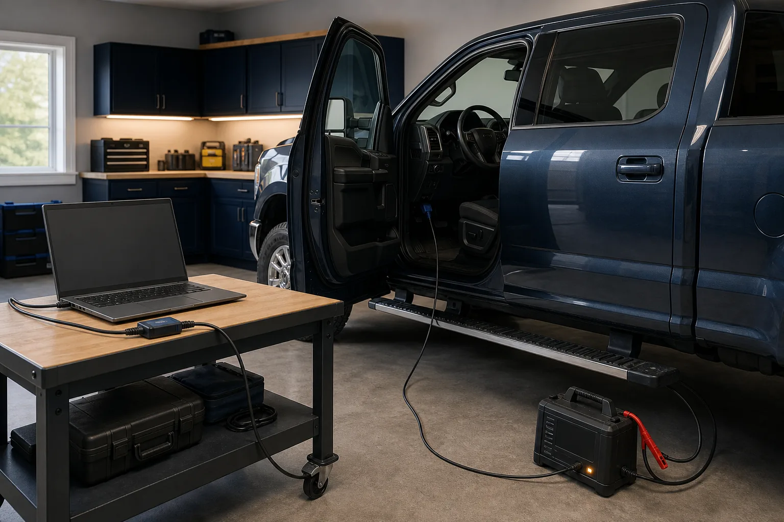 A practical safety-first workflow for identifying an F-250 Super Duty, checking community spreadsheets and protecting the original module configuration before any write.